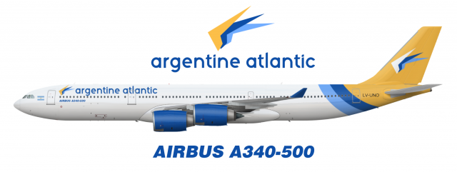 Argentine Atlantic Livery (A340-500)