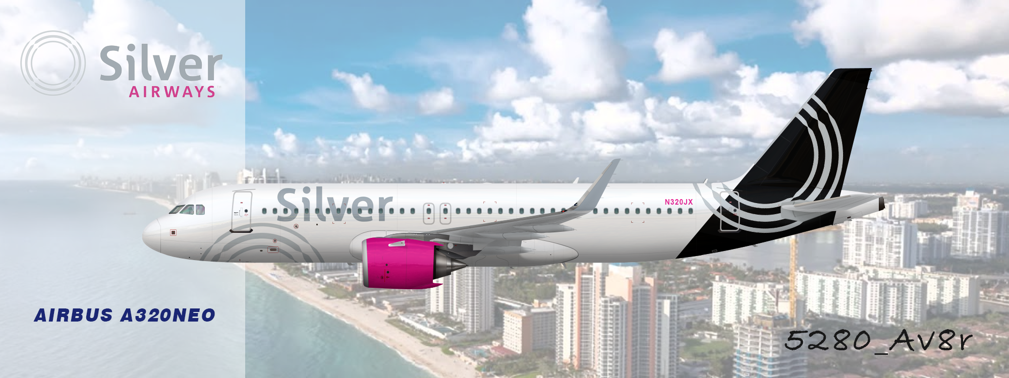 Silver Airways A320NEO 5280_Av8r's Liveries Gallery Airline Empires