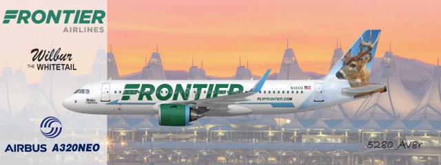 Frontier Airlines | A320NEO | Wilbur the Whitetail