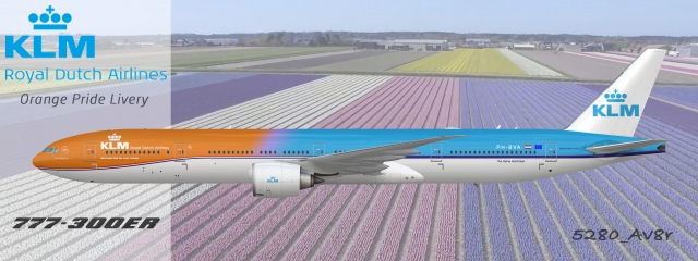 KLM | 777-300ER | Orange Pride Livery