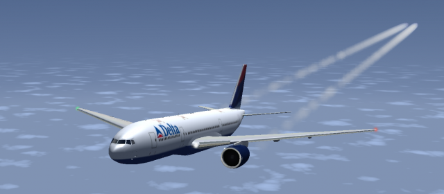 Delta 777 Cruising
