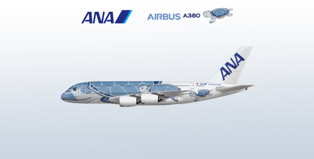 ANA Airbus A380 Hawaii Special