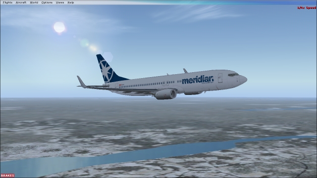 meridian over Nova Scotia | Boeing 737-800