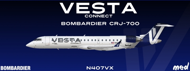 Bombardier CRJ-700 - N407VX - 2018-
