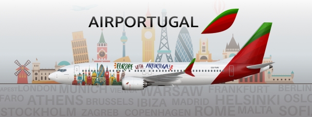 Air Portugal | 737 MAX-8 | Fly with Air Portugal Livery