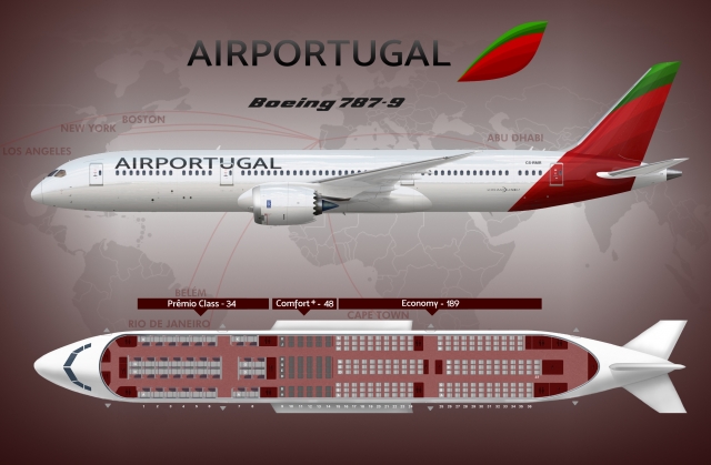 Air Portugal | 787-9 | Seat Map