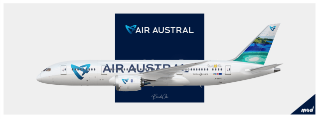 1/200　AIR AUSTRAL Boeing 787-8 www.JetCollector.com: Air Austral Boeing 787-8 Dreamliner F