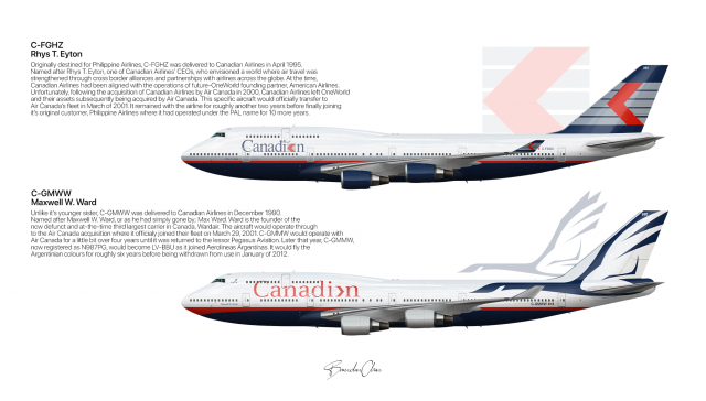 Canadian Airlines Boeing 747-400 Poster