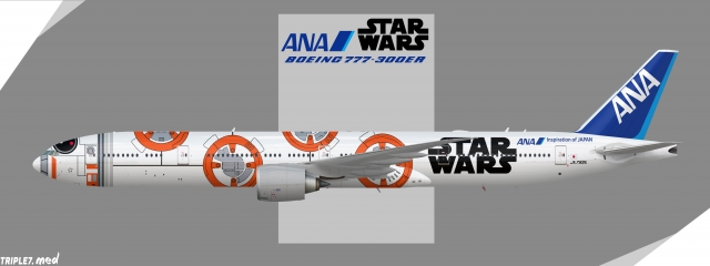 ANA Boeing 777-381ER (Star Wars BB8)