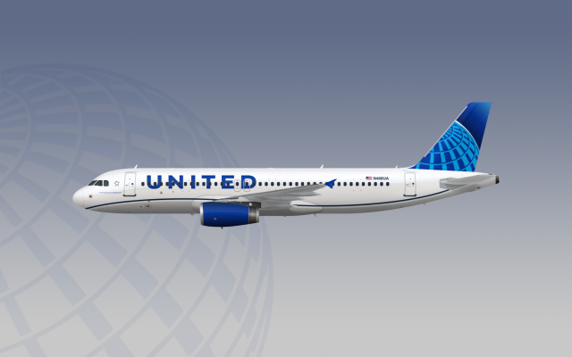 United airlines downgraded livery