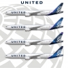 United Airlines New livery’s on 777-300er