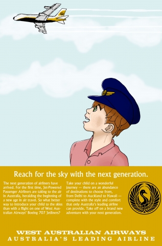 West Australian Airways | Reach for the Sky with the Next Generation.