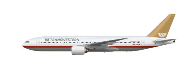 Transwestern Airlines: Boeing 777-200 (1990s)