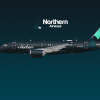 Airbus A220-100 Special Northern Lights livery