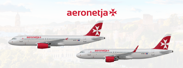2000-2018 | Aeronetja A320-200 (9H-VTC) and A320-200S (9H-MGC)