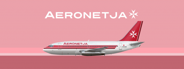 1989-2000 | Aeronetja 737-200Adv (9H-OOO)