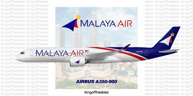 Malaya Air Airbus A350-900 Livery | NEW !