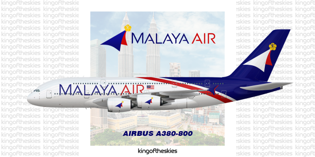 Malaya Air Airbus A380 Livery | NEW !