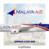 Malaya Air Airbus A350-900 Livery | NEW !