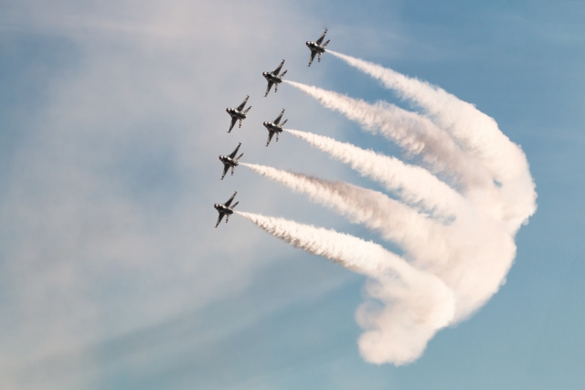 USAF Thunderbirds at Aviation Nation 2014