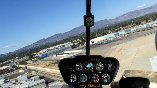 R44 Approaching Van Nuys (Los Angeles)