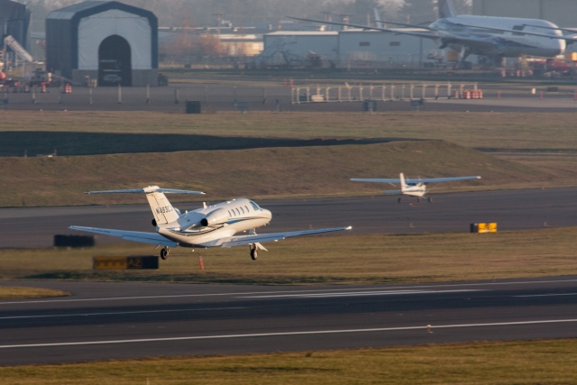 Cessna Citation Jet Departing Paine Field