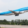 KLM 747 Departing IAH Runway 15L