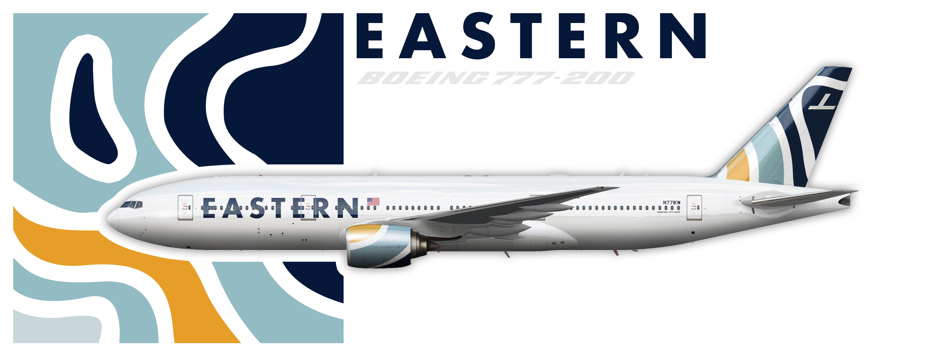 Eastern Airlines Boeing 777 200 A.B.'s Real World Liveries Gallery