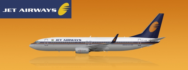 Jet Airways Old Livery Boeing 737-800