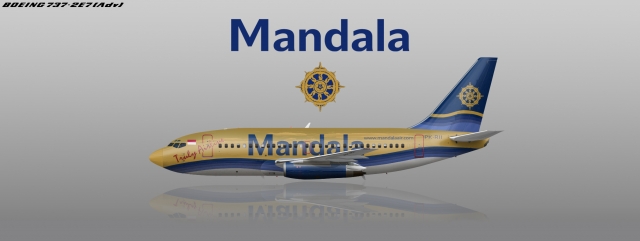 Mandala Airlines Boeing 737-2E7(Adv)