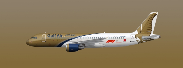 Gulf Air (old livery) Airbus A320-200