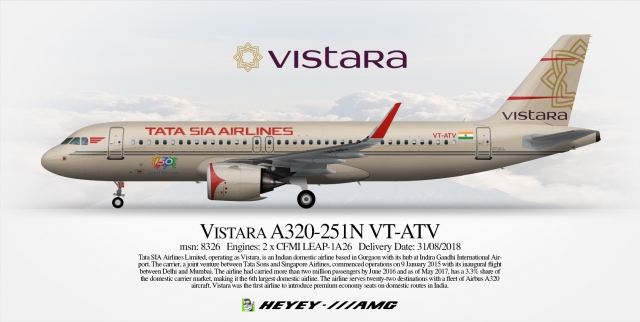 Vistara (Retrojet) Airbus A320-251N