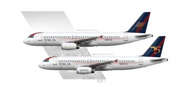 TACA International Airlines Airbus A320 Poster