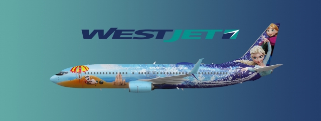 WestJet Disney Frozen Boeing 737-800