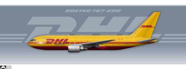 DHL International Aviation Boeing 767 200F