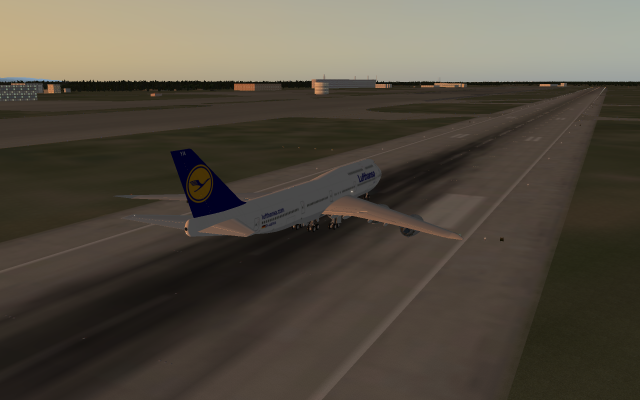 Lufthansa B748 taking off from EDDF