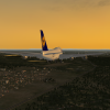 Lufthansa B748 landing at EDDF