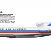 4. Texas Air Lines 727-100 "1965-1976"