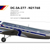 2. Texas Air Lines DC-3A "1946-1955"