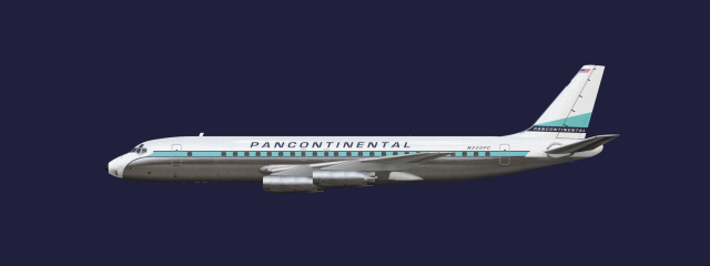 Pancontinental Airlines livery 1959-1970 | Douglas DC-8-43