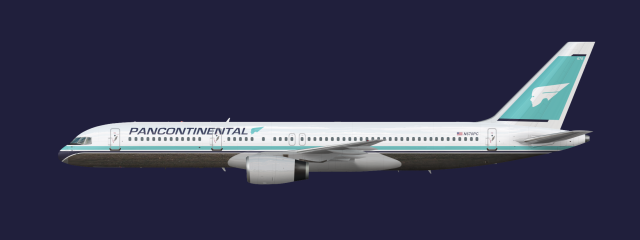 Pancontinental Airlines livery 1986-1994 | Boeing 757-200