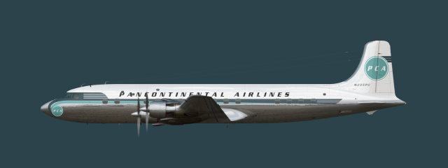 Pancontinental Airlines livery 1948-1959 | Douglas DC-6B