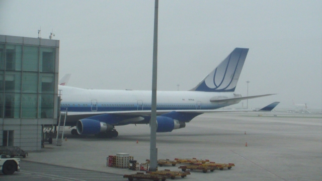 United Airlines B747-400 @ ZBAA