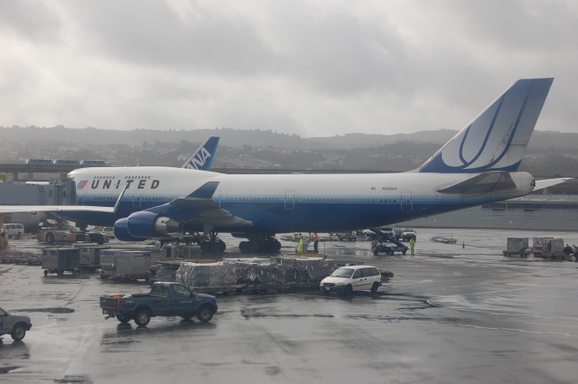 United Airlines B747-400 @ KSFO