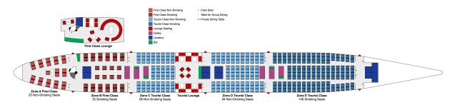 747-100 Seat Map | 1971