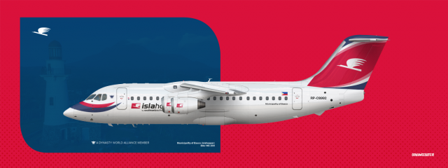 BAe 146-200 | RP-C8992 | "Municipality of Basco" BAe 146-200 | RP-C8992 | "Municipality of Basco"