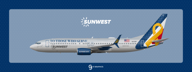 SunWest Boeing 737-800 'To Those Who Serve' Special livery