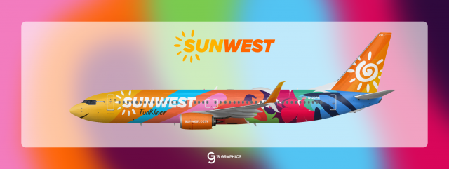 SunWest Boeing 737-800 'Funkliner' Special livery SunWest Boeing 737-800 'Funkliner' Special livery