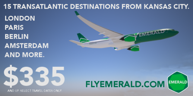 Emerald Transatlantic from KC Ad Emerald Transatlantic from KC Ad