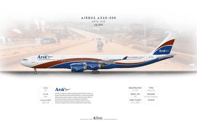 Arik Air A340 500